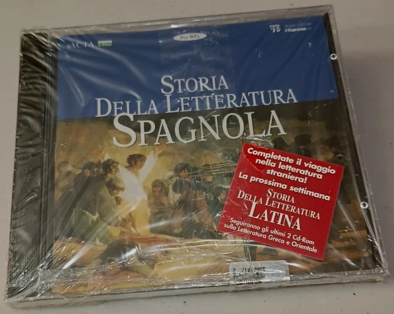 Storia Della Letteratura SPAGNOLA CD-ROM NEW SEALED RARE OOP HTF LATINA