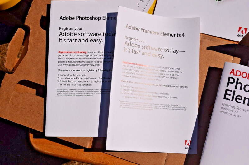 Adobe Photoshop Elements 6 and Premiere Elements 4 - 2 Discs Excellent gallery