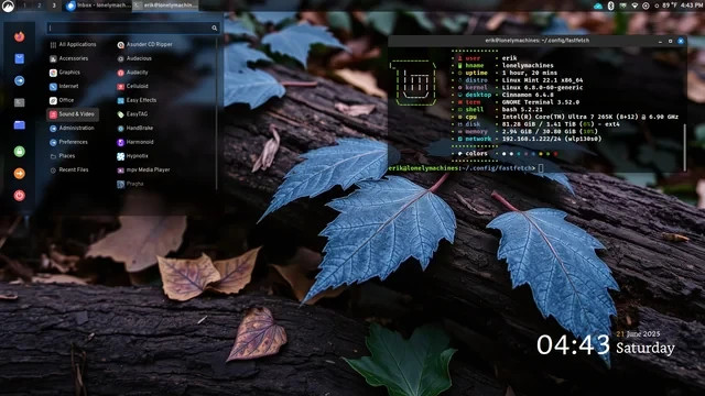 Linux Mint 22.2 ZARA Cinnamon 64bit Version Released Q2 2025 BOOTABLE LIVE DVD gallery