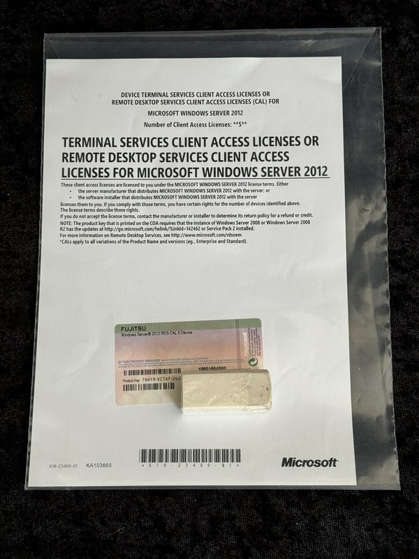 Terminal Server / RDS 5 Device Cals for Windows Server 2012 / 2012 R2