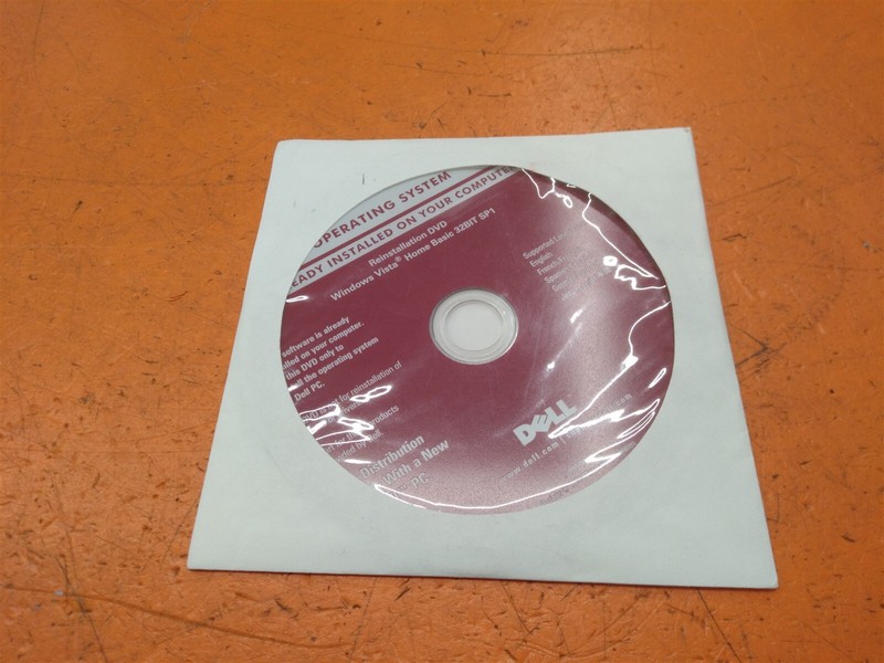 ⭐️⭐️⭐️⭐️⭐Dell Operating System 2008 Reinstallation DVD Windows Vista Home 32BIT