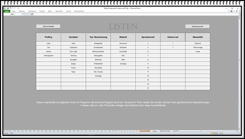 Leitern und Tritte prüfen DGUV 1 208 - 016 017 Software wiederkehrende Prüfung gallery