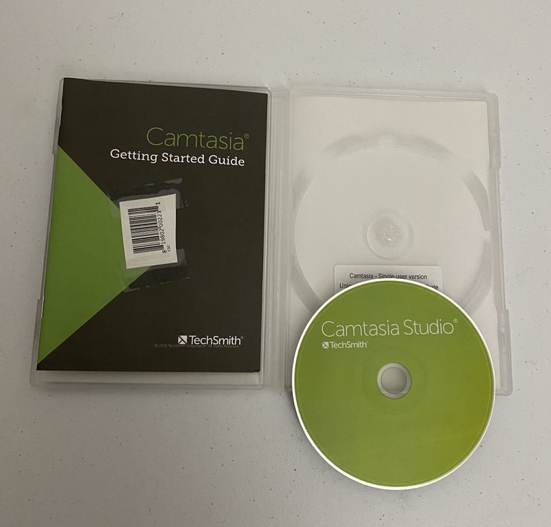 Camtasia Studio TechSmith Software Disk w/ Key – Windows 2000/XP/Vista/Later