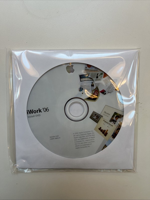 Apple iWork ‘06 (V 2.0.1) Install DVD for Macintosh OSX