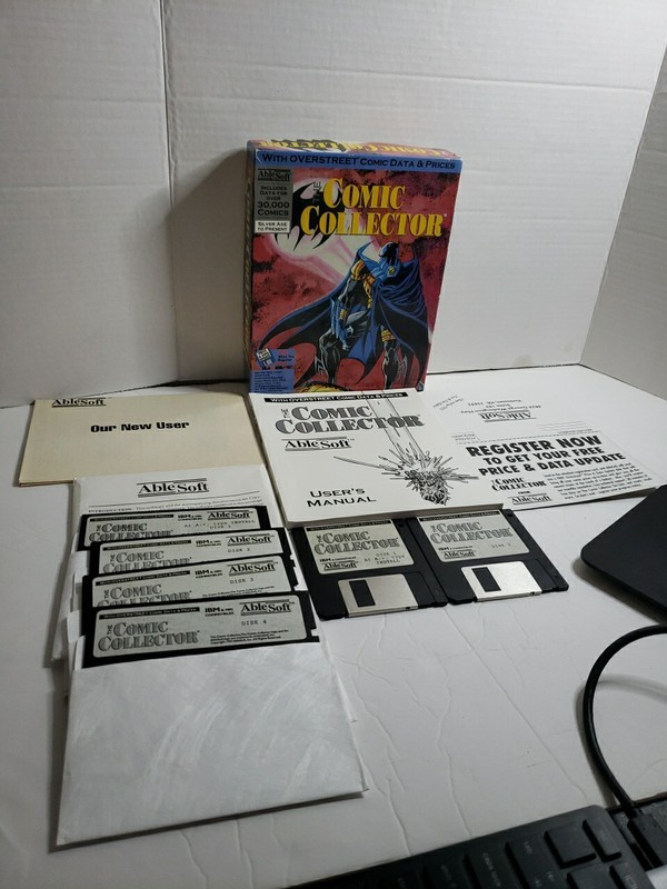 1993 AbleSoft “The Comic Collector” IBM/Tandy MS-DOS 3.5” & 5.25” Discs COMPLETE gallery