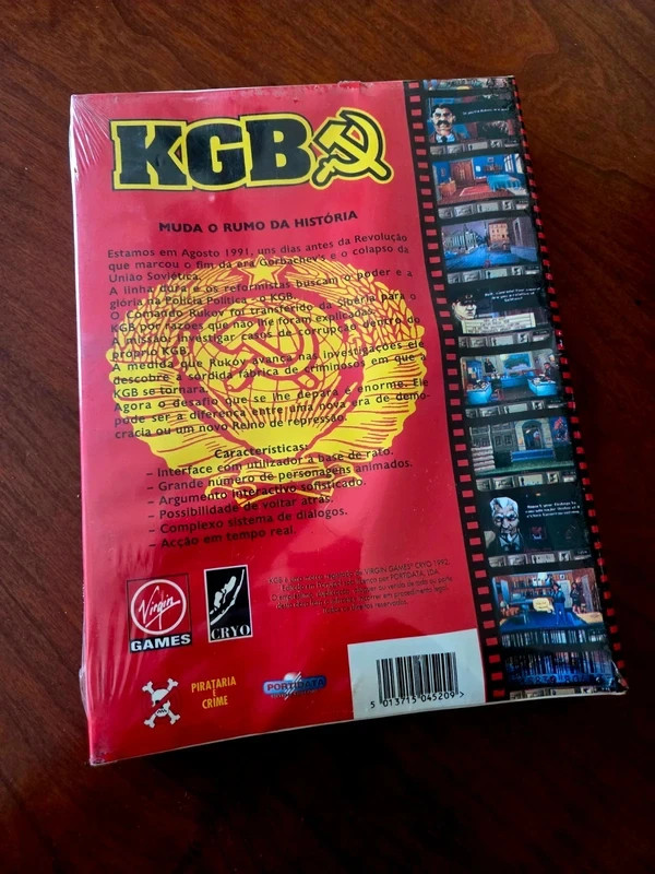 KGB Amiga Big Box sealed game computer vintage portuguese vintage gallery