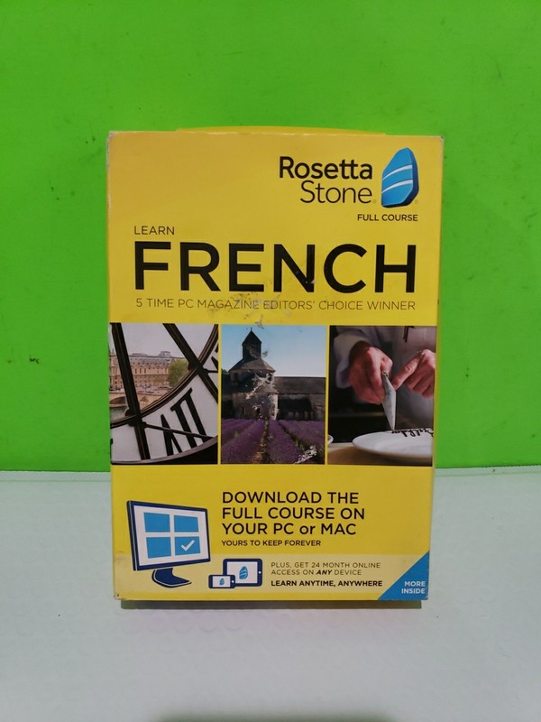Authentic Rosetta Stone (French) Lifetime Download + 24 Months Online Access New