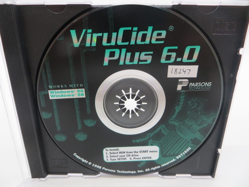 ViruCide Plus 6.0 CD-ROM for Windows 95 / 98 1998 Parsons Technology