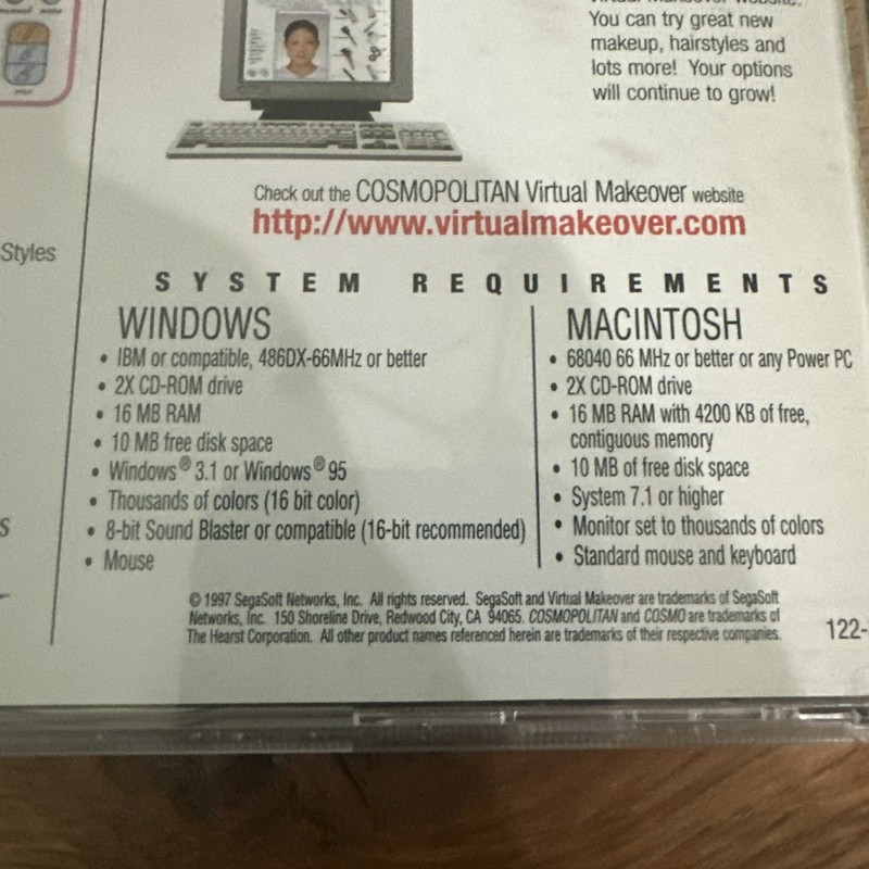 Cover Girl Swatch Guide Win/mac Cd ROM Virtual Makeover gallery