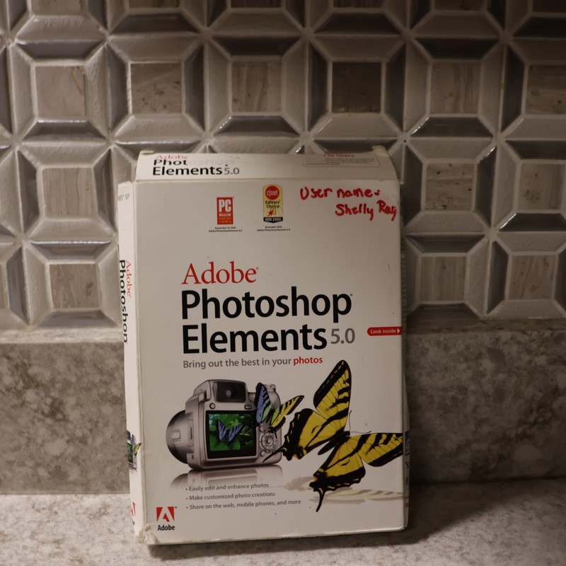 Adobe Photoshop Elements 5.0 Software – Photo Editor Win XP PC CD