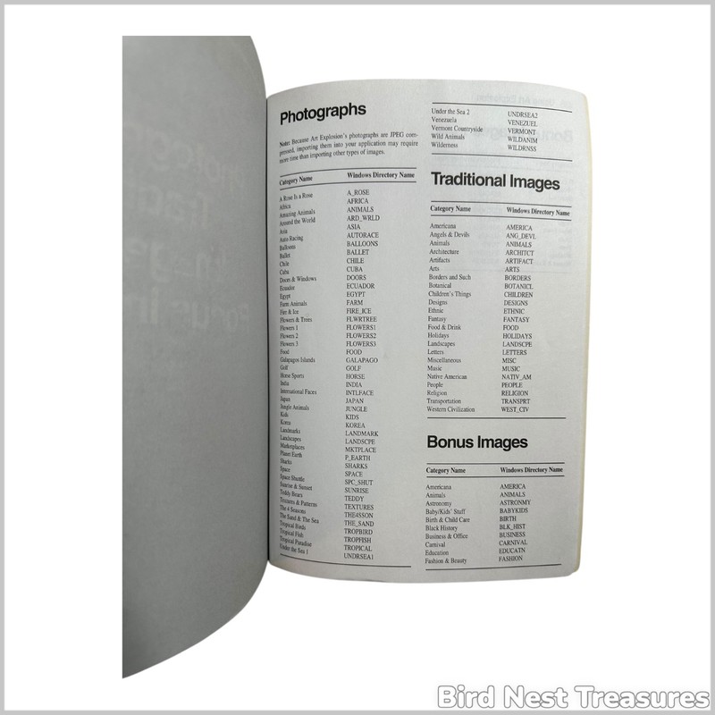 1995 NOVA ART EXPLOSION 40,000 IMAGES—Clip Art CDs, Complete User Manual for Mac gallery
