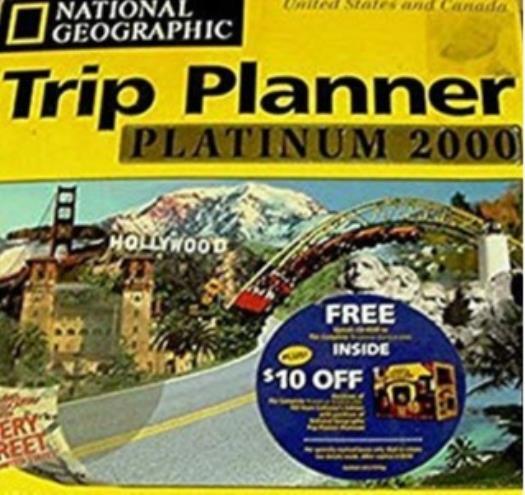 National Geographic Trip Planner 2000 Platinum PC CD plan vacation route streets