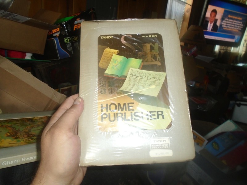 Tandy Home Publisher on 5 1/4″ Floppy Disc, Cat. No. 26-3273 Mostly Sealed