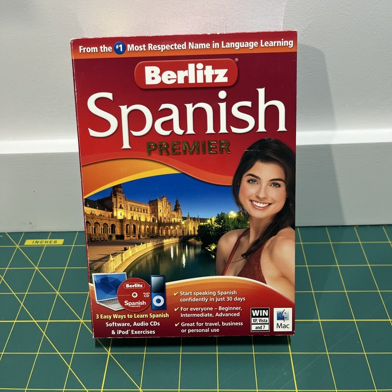 Berlitz: Spanish Premier (2006 Nova Development) – Used 8-CD Set + 198-page book