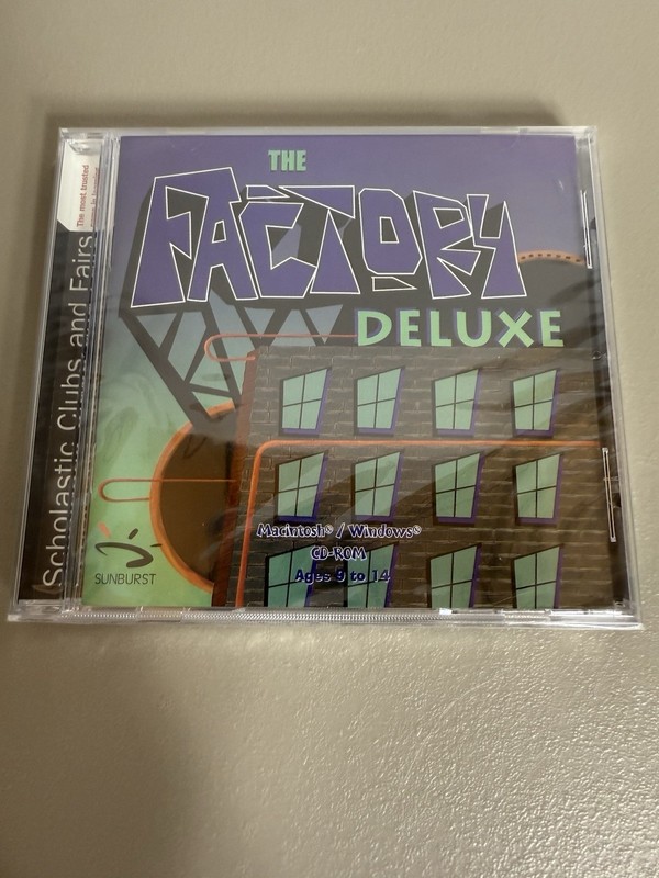 Vintage “The Factory Deluxe” (Windows / Mac CD) by Sunburst – New Sealed