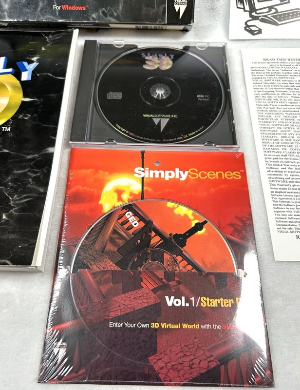 Simply 3D Software For Windows 95 Multimedia Set Disc Renderize Computer Cd-Rom gallery