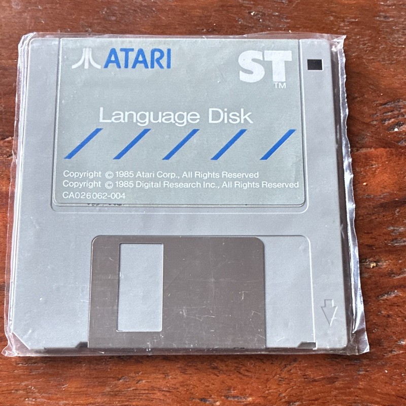 Atari ST Language Disk Compiler English 3.5″ Floppy CA026062-004