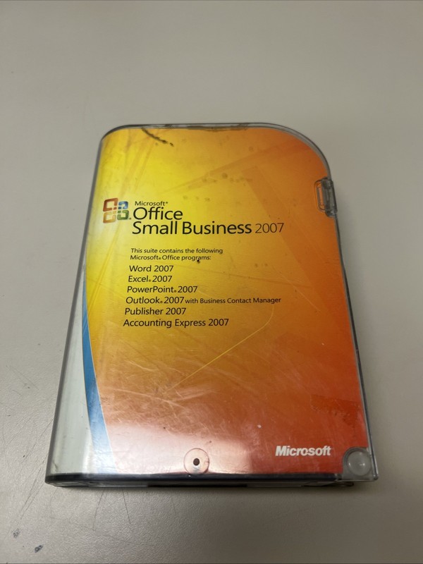 Microsoft Office Small Business 2007 Software Excel Word