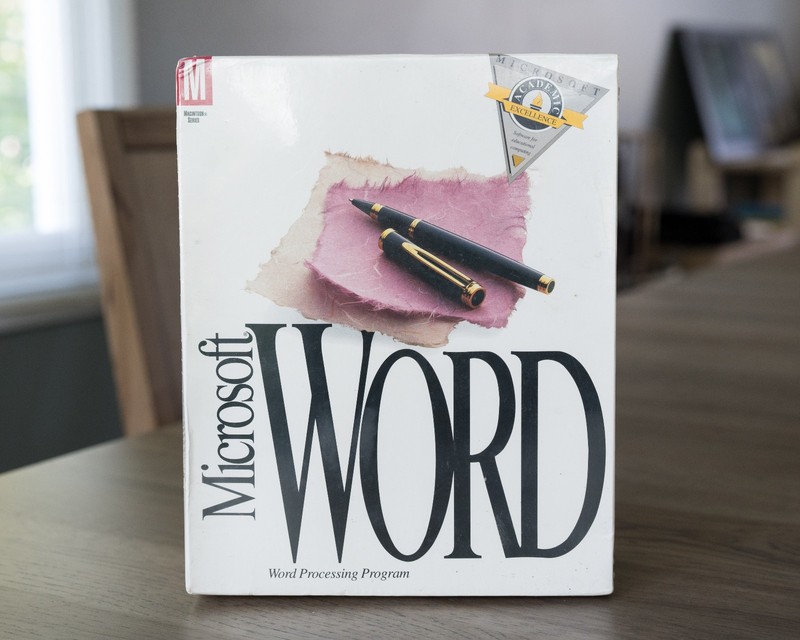 SEALED Microsoft Word for Macintosh - Version 5.0 - Brand New Big Box Software gallery