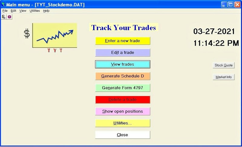Track Your Trades! IRS Schedule D tax return software 2023. Windows PC or laptop gallery
