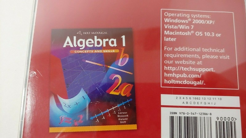 Holt McDougal Algebra 1 concepts & skills at home tutor CD Rom Houghton Mifflin gallery