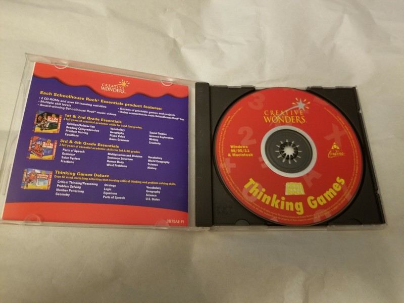 Creative Wonders School House Rock Thinking Games WIN/MAC CD-ROM gallery