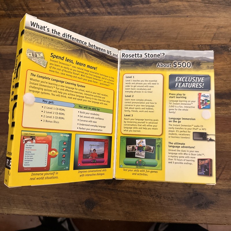 Instant Immersion French Levels 1,2,3 Language Learning Software gallery