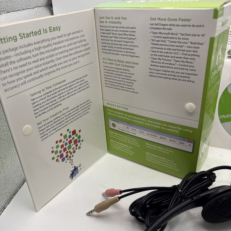 Nuance Dragon Basics NaturallySpeaking 11 Home Speech Recognition Software Micro gallery