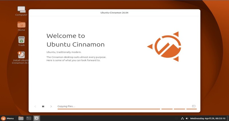 Ubuntu Cinnamon 26.04 LTS USB Live/Installer (Released April 25th, 2026) USA gallery