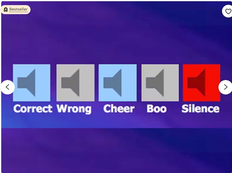 Virtual Party Game - Customizable JeoParody Powerpoint Template- PC Mac and iPad gallery
