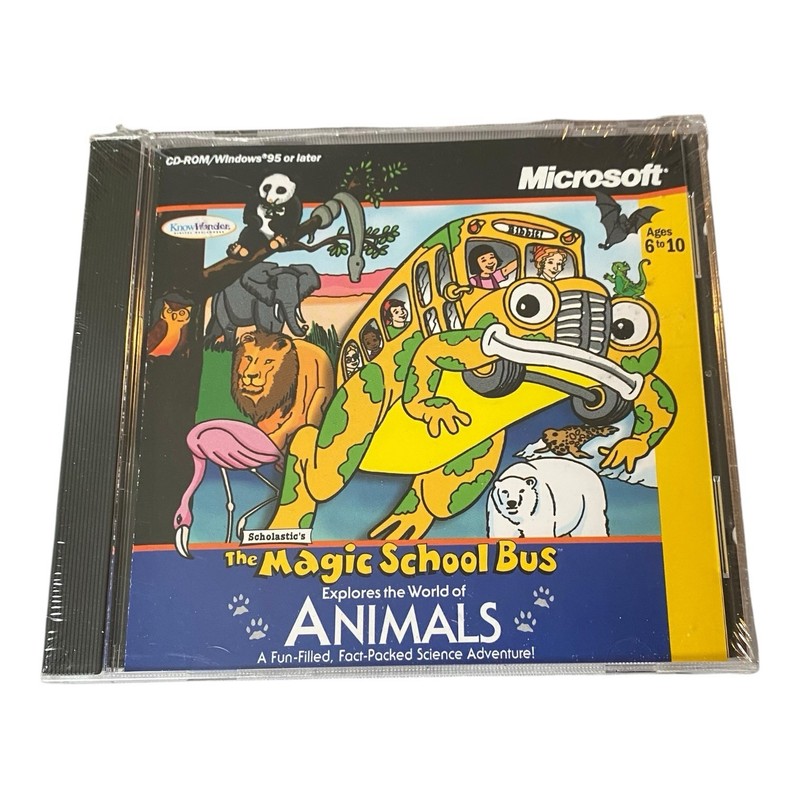 Scholastic’s The Magic School Bus Explores – Animals (PC, 2001) – New & Sealed