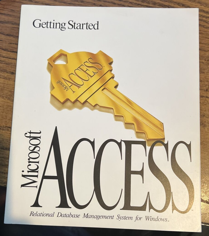 Vintage 1992 - Microsoft Access Database - PC Computer Software 3.5" -Hard Disks gallery