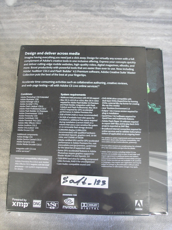 Adobe Creative Suite 5.5 CS5.5 Master Collection For MAC OS Full DVD Version=NEW gallery