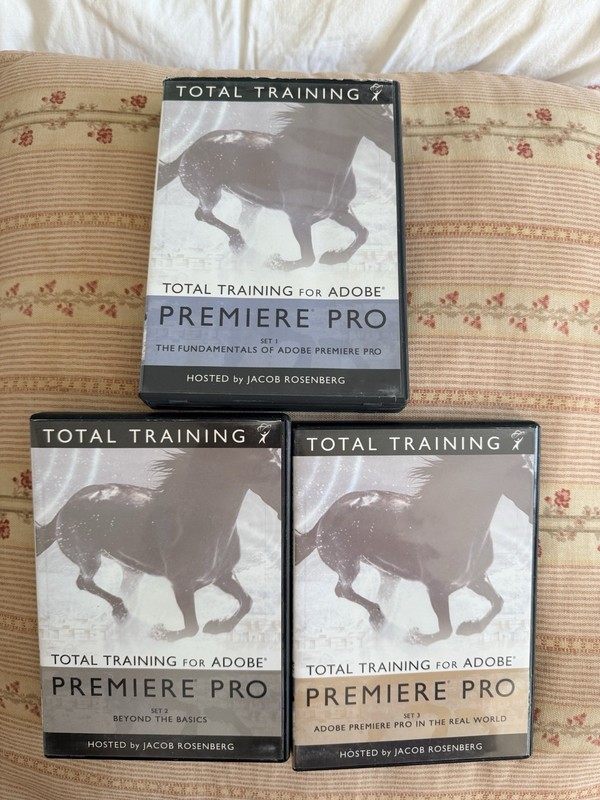Total Training For Adobe Premier Pro Set 1 ,2 And 3 (DVD/DVD-ROM, 2003)⭐️⭐️⭐️⭐️