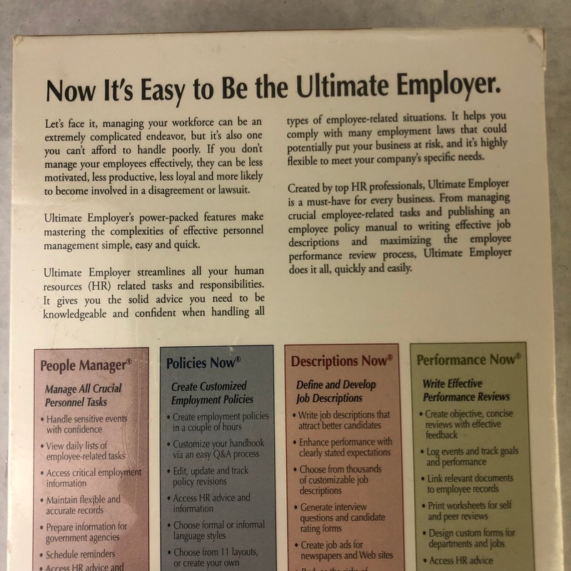Ultimate Employer Workforce Management Software CD-ROM HR Work Tools Administaff gallery