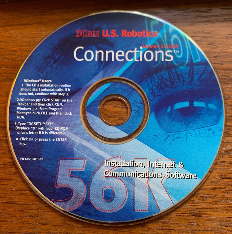 Lot #05 3Com Robotics 56k Modem Installation Guide & CD-Rom & Registration gallery
