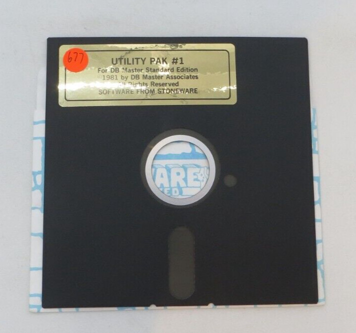 Apple II 5.25″ Floppy Disk Utility Pak #1 for DB Master Standard Edition 1981
