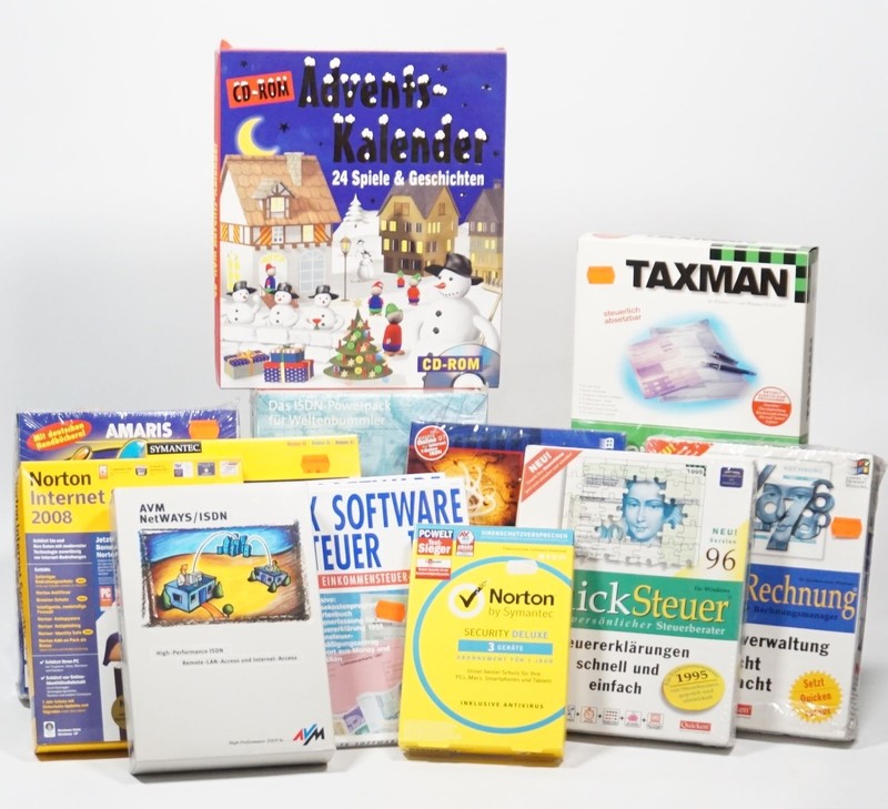 20x Bundle Software Lexware Tax Return 97 Columbus World Norton 2000 2008