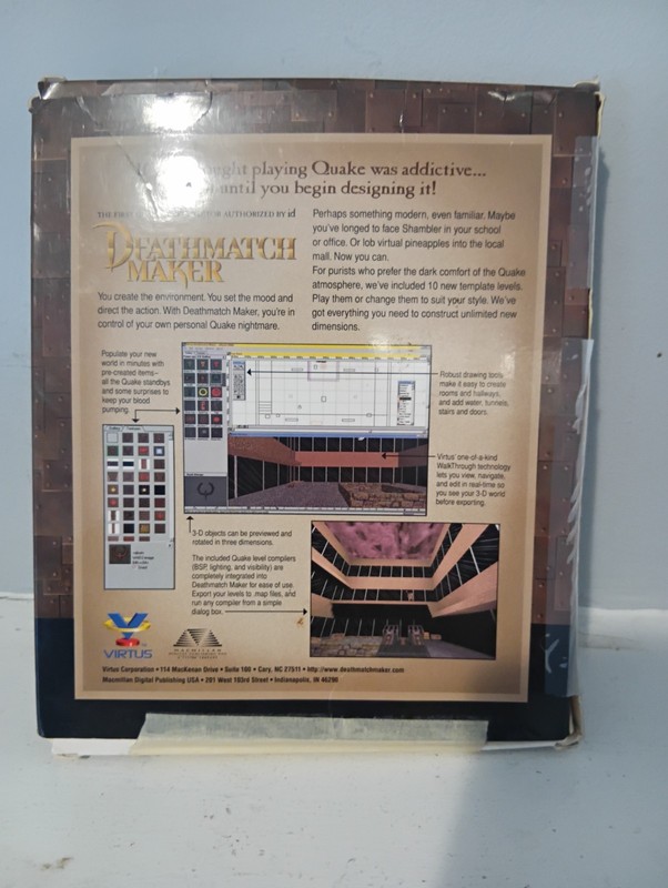 Deathmatch Maker For Quake 1 PC CD build all new levels for classic shooter game gallery