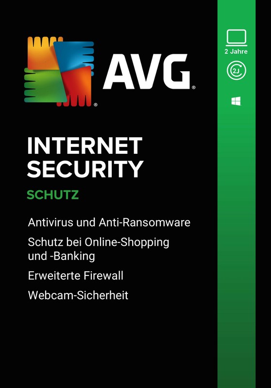 AVG Internet Security 2024 | 1PC 2 Jahre | Vollversion/Upgrade UE DE
