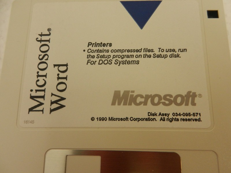 Vintage - Microsoft Word for DOS - 7 Floppy Disk Set 3.5" - Rare Floppies gallery