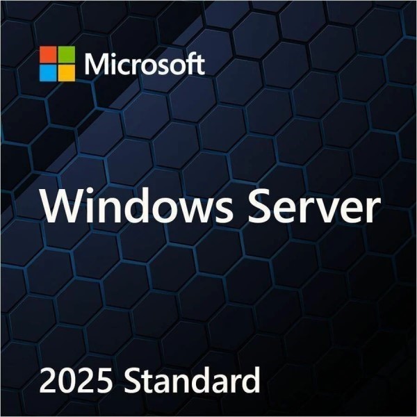 Windows Server Standard 2025 English 64Bit 1Pack 16 Core EP2-25187 Brand New
