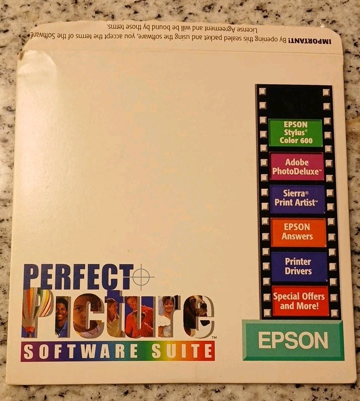 Perfect Picture Software Suite Epson Stylus Color 400 CD-ROM Windows/Mac, 1997