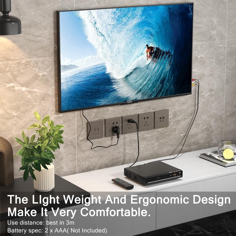 DVD Players for TV with HDMI,Plays All Regions and Formats,CD Player for Home... gallery