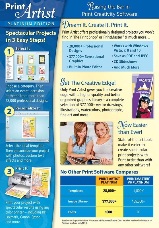 Print Artist Platinum 25 Software 28000 Templates Advanced Photo Editor Dvd gallery