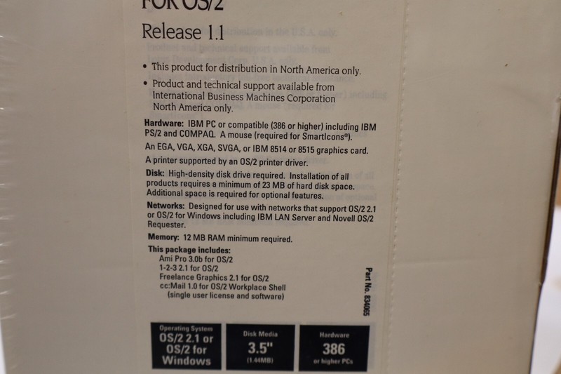 Lotus SmartSuite OS/2 CD NEW SEALED Vintage for IBM 1.1 gallery