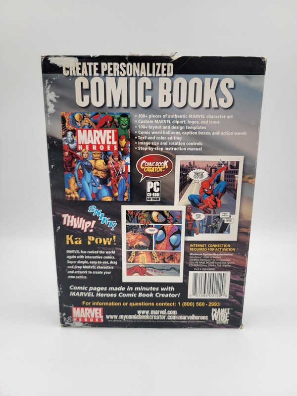 Marvel Heroes Comic Book Creator PC CD-ROM Planet Wide Games Create Comic Pages! gallery