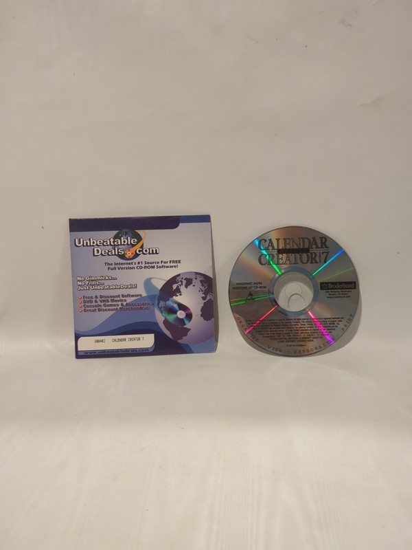 Deluxe Calendar Creator 7 For Windows 95/98 Windows NT Broderbund