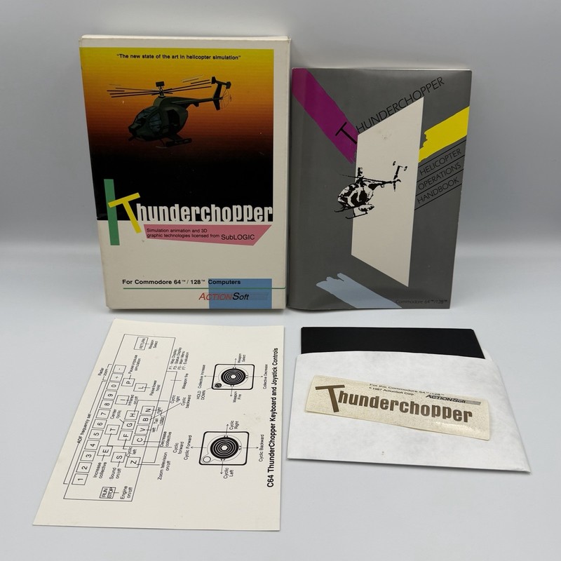Thunderchopper Commodore 64 / 128 C64 With Box – TESTED