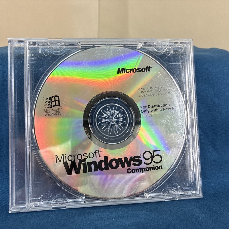 Vintage Microsoft Windows 95 Companion Disc (1995, CD-ROM) – Disc Only!!!